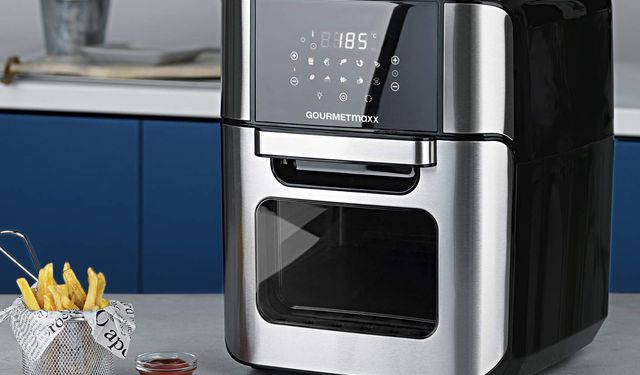 Gourmetmaxx dijital xxl sıcak hava fritözü 12 litre