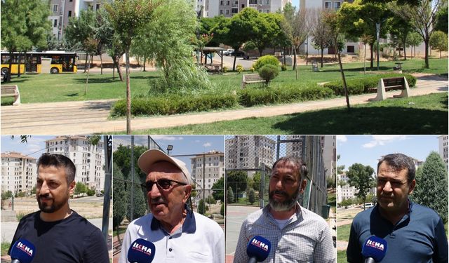 Mahalle sakinlerinden parklarda ışıklandırma ve güvenlik talebi