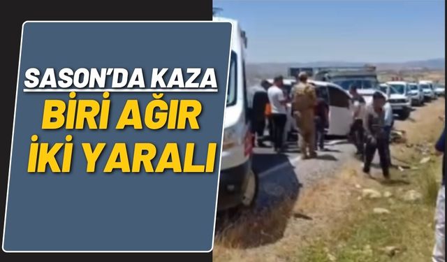 Sason’da Kaza Biri Ağır İki Yaralı