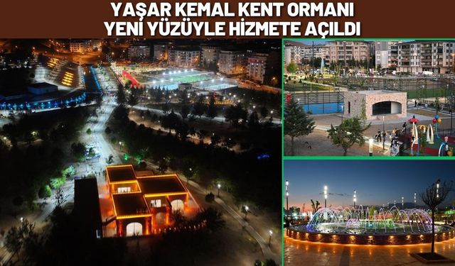 Yaşar Kemal Kent Ormanı Yeni Yüzüyle Hizmete Açıldı