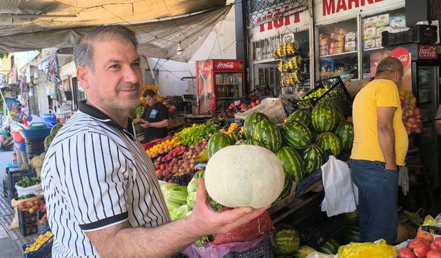 Yerli kavunlar pazarda