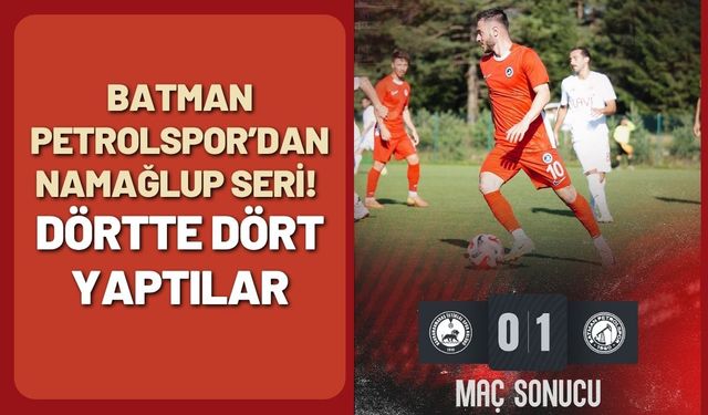 Batman Petrolspor’dan Namağlup Seri! Dörtte Dört Yaptılar