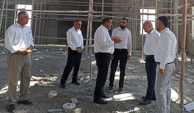 İl Müftüsü Durmuş Cami İnşaatını Ziyaret Etti