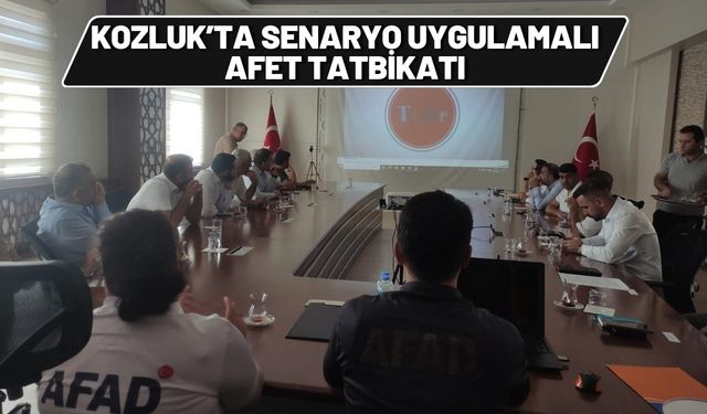 Kozluk’ta Senaryo Uygulamalı Afet Tatbikatı
