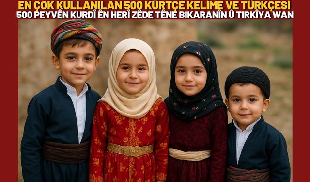 En Çok Kullanılan 500 Kürtçe Kelime ve Türkçesi