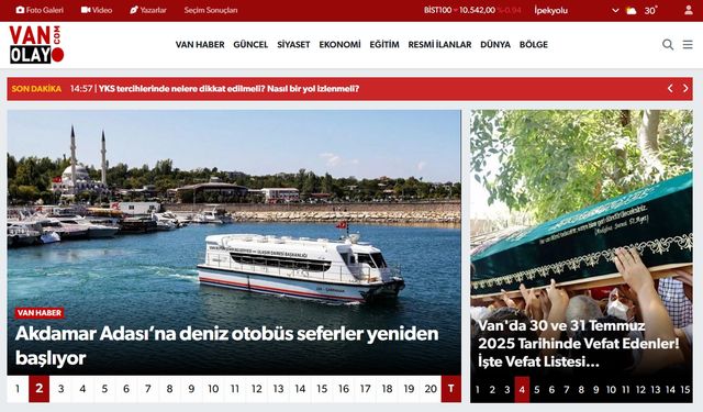 Van Son Dakika Haberleri ve Van Gündemi İçin Tarafsız Kaynak