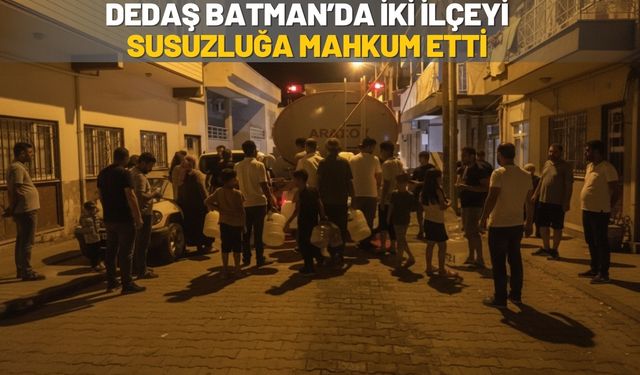 DEDAŞ Batman’da İki İlçeyi Susuzluğa Mahkum Etti