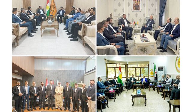 HÜDA PAR heyeti Kürdistan Bölgesi'nde siyasi partilerle görüştü