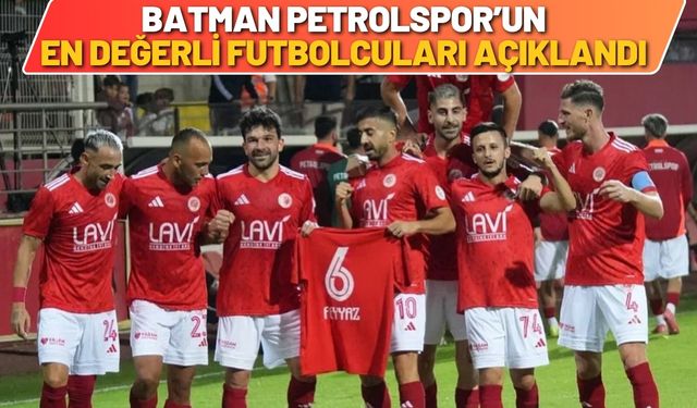 Batman Petrolspor’un En Değerli Futbolcuları Açıklandı