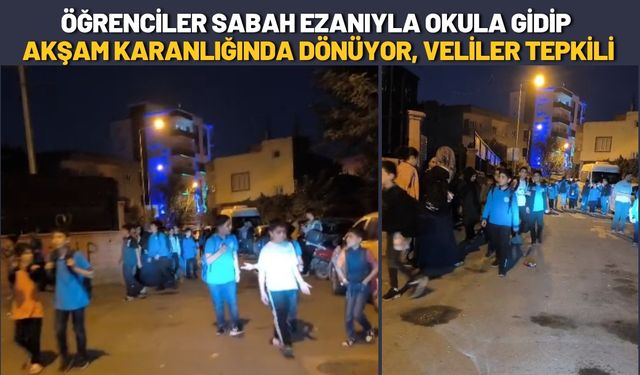 Batman’da Öğrenciler Sabah Ezanıyla Okula Gidip Akşam Karanlığında Dönüyor, Veliler Tepkili