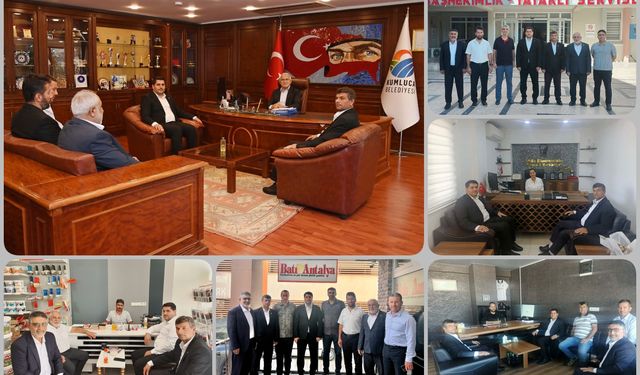 HÜDA PAR Antalya İl Başkanı Durmaz, Kumluca'nın sorunları için görüşmeler gerçekleştirdi