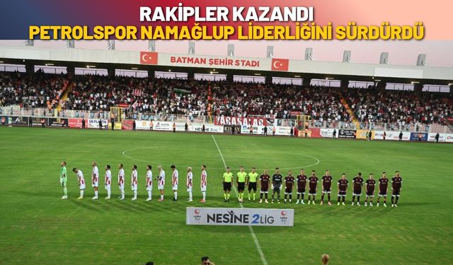 Rakipler Kazandı Batman Petrolspor Namağlup Liderliğini Sürdürdü