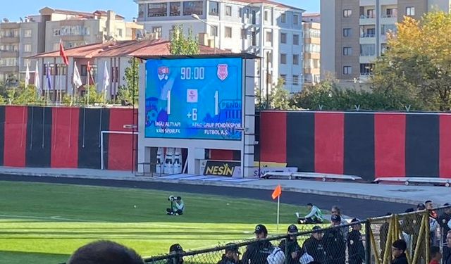 Büyük Heyecana Sahne Olan Vanspor – Pendikspor Mücadelesinde Puanlar Paylaşıldı