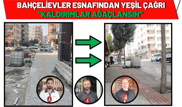 Bahçelievler Esnafından Yeşil Çağrı: Kaldırımlar Ağaçlansın