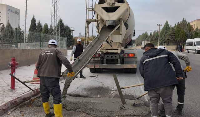Batman OSB’de Yol ve Kaldırım Çalışmaları Başladı