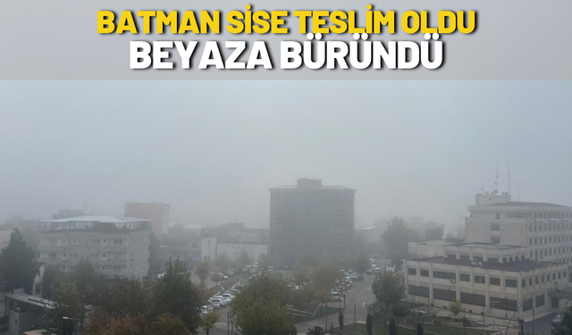 Batman Sise Teslim Oldu Beyaza Büründü