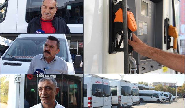 Batmanlı Minibüsçüler akaryakıt zamlarından şikâyetçi: Artık kontak kapatma noktasına geldik
