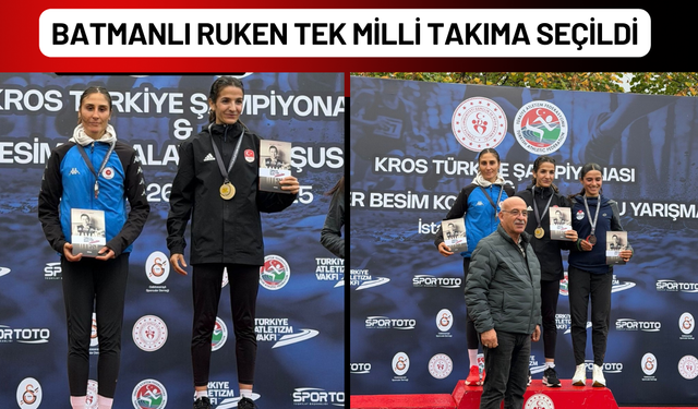 Batmanlı Ruken Tek Milli Takıma Seçildi