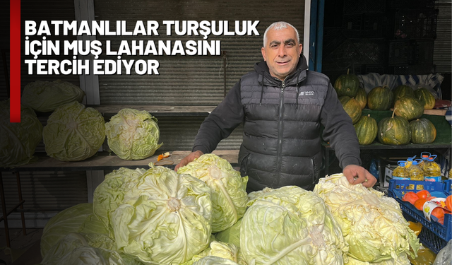 Batmanlılar Turşuluk İçin Muş Lahanasını Tercih Ediyor