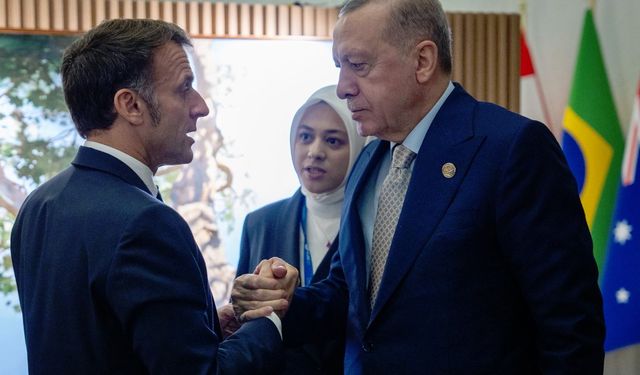 Cumhurbaşkanı Erdoğan, Fransa Cumhurbaşkanı Macron ile görüştü