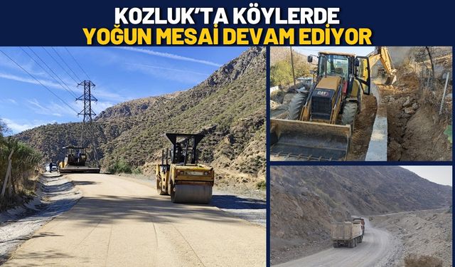 Kozluk’ta Köylerde Yoğun Mesai Devam Ediyor