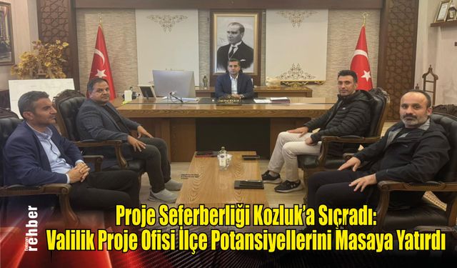 Proje Seferberliği Kozluk'a Sıçradı: Valilik Proje Ofisi İlçe Potansiyellerini Masaya Yatırdı