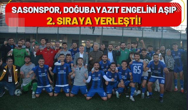 Sasonspor, Doğubayazıt Engelini Aşıp 2. Sıraya Yerleşti!