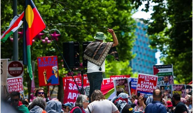 Avustralya’da Filistin’e destek ve Eurovision kararına protesto gösterisi