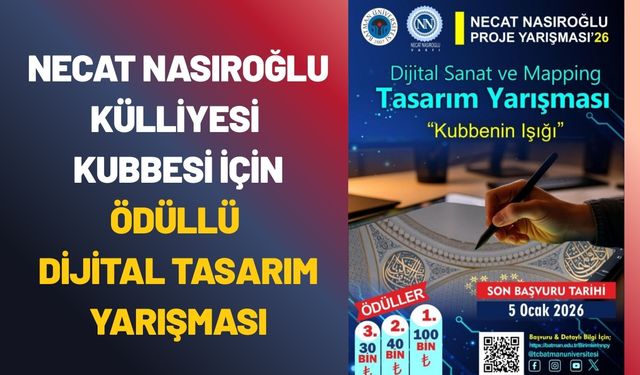 Batman Necat Nasıroğlu Külliyesi Kubbesi İçin Ödüllü Dijital Tasarım Yarışması