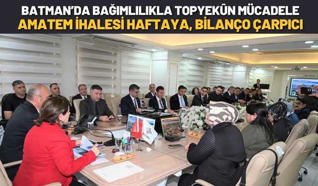 Batman’da Bağımlılıkla Topyekun Mücadele: AMATEM İhalesi Haftaya, Bilanço Çarpıcı