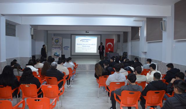 Batman’da Lise Öğrencilerine Sosyal Güvenlik Eğitimi