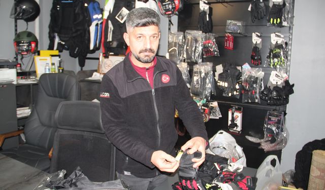 Batman'da motosiklet ekipmanı zorunluluğu satışları artırdı