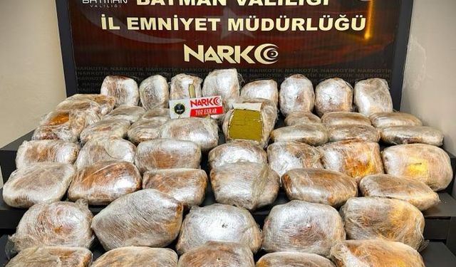 Batman’da Uyuşturucu Operasyonu: 56 Kilo Esrar Ele Geçirildi, 3 Kişi Tutuklandı!