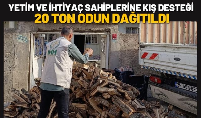 Batman’dan Yetim ve İhtiyaç Sahiplerine Kış Desteği: 20 Ton Odun Dağıtıldı
