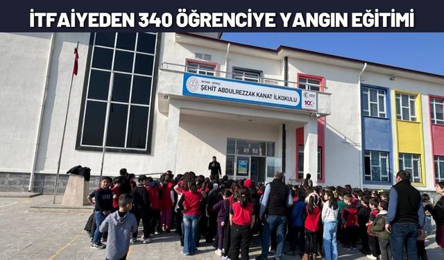 İtfaiyeden 340 Öğrenciye Yangın Eğitimi