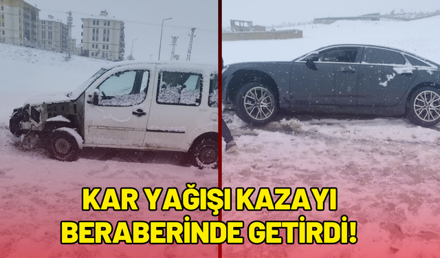 Kar Yağışı Kazayı Beraberinde Getirdi!