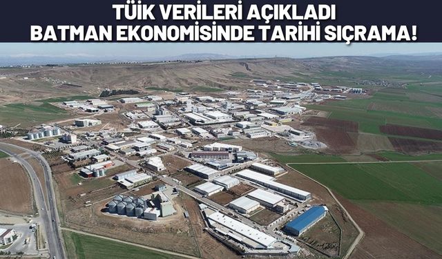 TÜİK Verileri Açıkladı: Batman Ekonomisinde Tarihi Sıçrama!