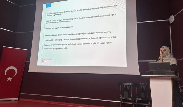 Aile hekimlerine yönelik "tütün tedavisi" eğitimi