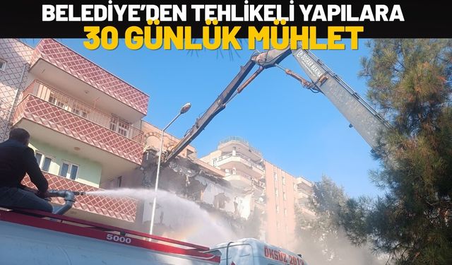 Batman Belediyesi’nden Tehlike Arz Eden Yapılara 30 Günlük Mühlet