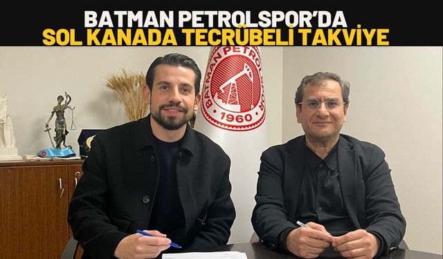 Batman Petrolspor’da Sol Kanada Tecrübeli Takviye