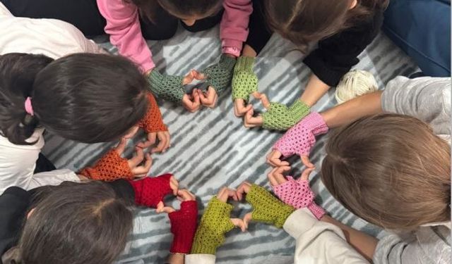 Batmanlı Çocuklardan Kış Hazırlığı: Örgü Atölyesinde Buluştular