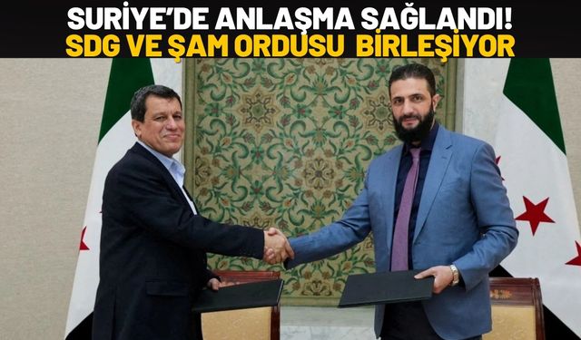 Suriye’de Anlaşma Sağlandı! SDG ve Şam Ordusu Tek Çatı Altında Birleşiyor