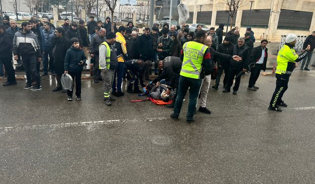 Yaya Geçidinde Motosiklet Kazası: 1 Yaralı