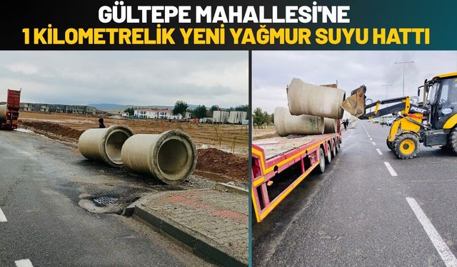 Gültepe Mahallesi'ne 1 Kilometrelik Yeni Yağmur Suyu Hattı