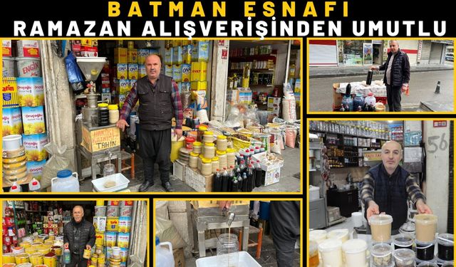 Batman Esnafı Ramazan Alışverişinden Umutlu