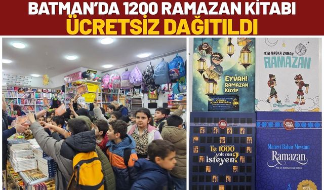 Batman’da 1200 Ramazan Kitabı Ücretsiz Dağıtıldı