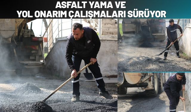 Batman’da Asfalt Yama ve Yol Onarım Çalışmaları Sürüyor