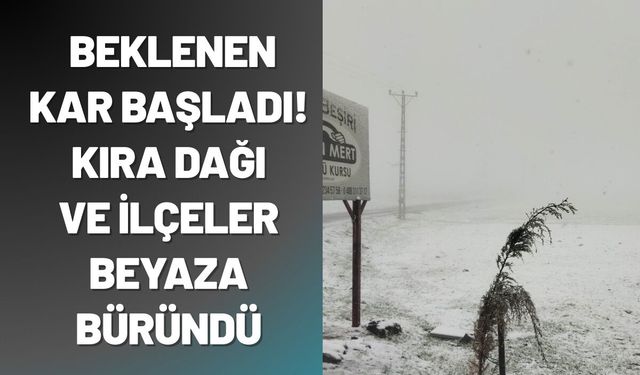 Batman'da Beklenen Kar Başladı! Kıra Dağı ve İlçeler Beyaza Büründü