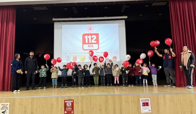 Batman’da Miniklere 112 Acil Çağrı Farkındalık Eğitimi