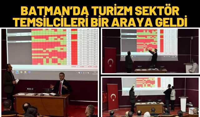 Batman’da Turizm Sektör Temsilcileri Bir Araya Geldi